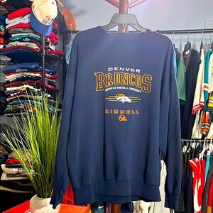 Denver Broncos Vintage Riddell Crewneck Sweatshirt